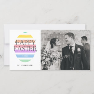 Happy Easter Egg Paasfoto Feestdagenkaart
