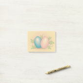 Happy Easter Egg pastel bloorale vakantie Post-it® Notes (Op bureau)
