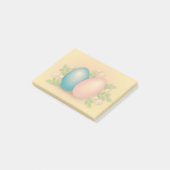 Happy Easter Egg pastel bloorale vakantie Post-it® Notes (Schuin)