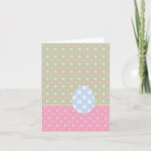 HAPPY EASTER Egg Pastel Spring Pattern Holiday Kaart (Voorkant)