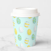 Happy Easter Egg Pattern  Papieren Bekers (Voorkant)
