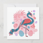 happy Easter Egg pauock retro Kaart (Voorkant)