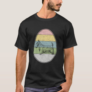 Happy Easter Egg Scottish Terrier Dog Graphic East T-shirt