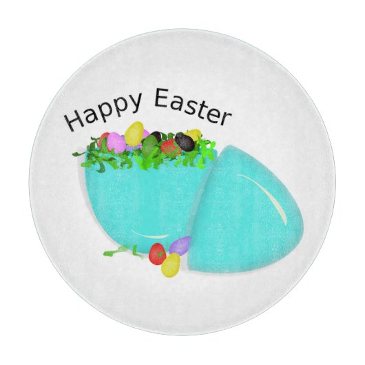 "HAPPY EASTER" EGG SNIJPLANK (Voorkant)