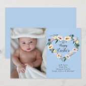 Happy Easter Egg Wreath | Foto van de persoonlijke Feestdagenkaart (Voorkant / Achterkant)