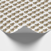 Happy Easter Eggs Basket Bunny Happy Easter Cadeaupapier (Hoek)