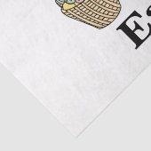 Happy Easter Eggs Basket Bunny Happy Easter Tissuepapier (Detail)