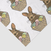 Happy Easter Eggs Basket Bunny Happy Easter Tissuepapier (Detail)