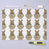 Happy Easter Eggs Basket Bunny Happy Easter Tissuepapier (Craft)