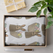 Happy Easter Eggs Basket Bunny Happy Easter Tissuepapier (Geschenk)