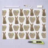 Happy Easter Eggs Basket Bunny Happy Easter Tissuepapier (Craft)