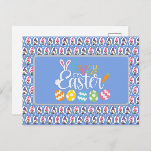 Happy Easter Eggs Briefkaart (Voorkant / Achterkant)