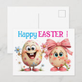 Happy Easter Eggs  Briefkaart (Voorkant / Achterkant)