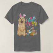 Happy Easter Eggs Bunny Dog Golden Retriever Boys T-shirt (Design voorkant)