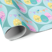 Happy Easter Eggs Cadeaupapier (Rol Hoek)