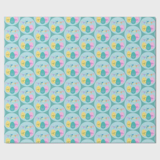 Happy Easter Eggs Cadeaupapier (Zoom)