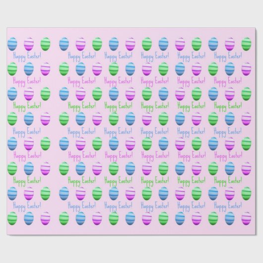 Happy Easter Eggs Cadeaupapier (Vlak)