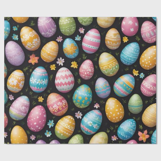Happy Easter Eggs Collectie Cadeaupapier (Vlak)