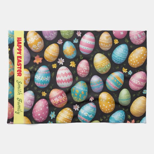 Happy Easter Eggs Collectie Theedoek (Horizontaal)