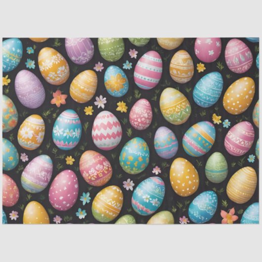 Happy Easter Eggs Collectie Tissuepapier (Voorkant)
