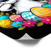 Happy Easter Eggs Cool Dabbing Bunny Poster (Hoek)