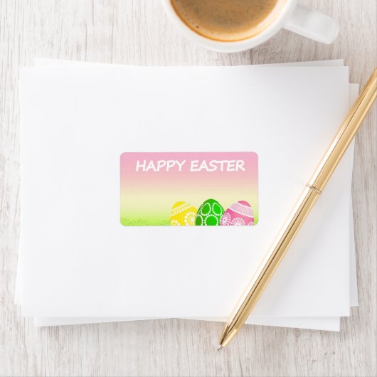 Happy Easter Eggs Etiket (Insitu)