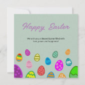 Happy Easter Eggs Feestdagenkaart (Voorkant)