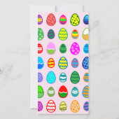 Happy Easter Eggs Feestdagenkaart (Achterkant)