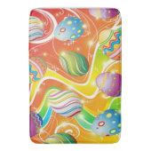 Happy Easter Eggs Festive Pattern Badmat (Voorkant Verticaal)