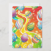 Happy Easter Eggs Festive Pattern Bedankkaart (Voorkant)