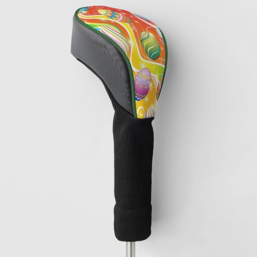 Happy Easter Eggs Festive Pattern Golfheadcover (Schuin)