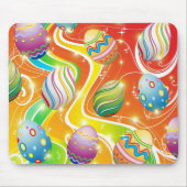 Happy Easter Eggs Festive Pattern Muismat (Voorkant)
