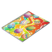 Happy Easter Eggs Festive Pattern Notitieboek (Linkerzijde)
