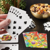 Happy Easter Eggs Festive Pattern Pokerkaarten (Insitu)