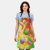 Happy Easter Eggs Festive Pattern Schort (Gedragen)