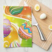 Happy Easter Eggs Festive Pattern Theedoek (Quarter Fold)