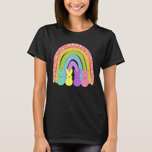 Happy Easter Eggs Gnome Rainbow Easter Egg Hunting T-shirt (Voorkant)