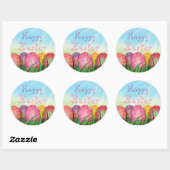 Happy Easter Eggs Grass Spring Sticker (Vel)