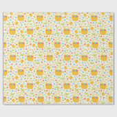 Happy Easter Eggs in mandje Cadeaupapier (Vlak)