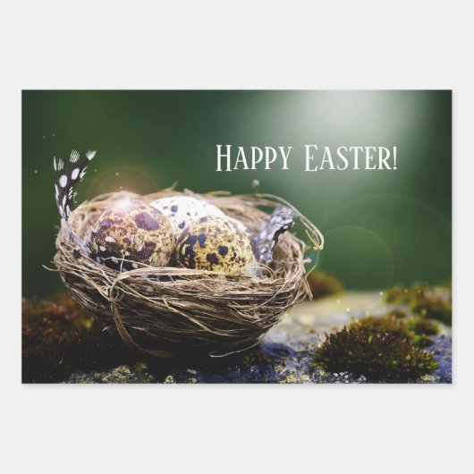 Happy Easter Eggs Inpakpapier Vel (Voorkant 3)