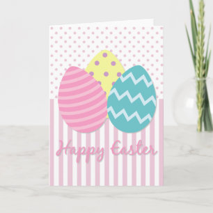 Happy Easter Eggs Kaart