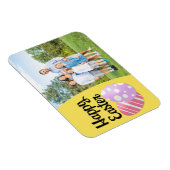 Happy Easter Eggs op Yellow Custom Photo Lijst Magneet (Rechterzijde)