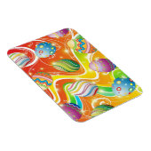 Happy Easter Eggs Ornamental Design Magneet (Rechterzijde)