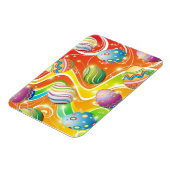 Happy Easter Eggs Ornamental Design Magneet (Linkerzijde)