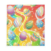 Happy Easter Eggs Ornamental Design Notitieblok (Voorkant)