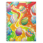 Happy Easter Eggs Ornamental Design Notitieboek (Voorkant)