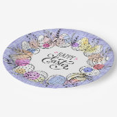 Happy Easter Eggs Paper-Bord Papieren Bordje (Gekanteld)