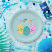 Happy Easter Eggs Papieren Bordje (Feest)