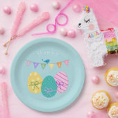 Happy Easter Eggs Papieren Bordje (Feest)