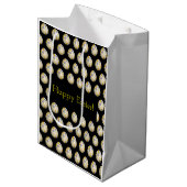 Happy Easter Eggs pattered Stylish Medium Cadeauzakje (Voorkant Gekanteld)